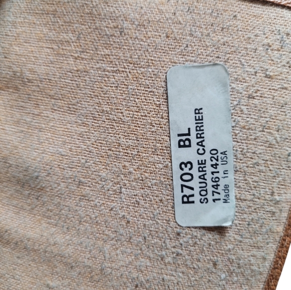 Vintage Dooney & Bourke Black AWL Square Carrier Messenger/Crossbody Bag - Picture 13 of 16